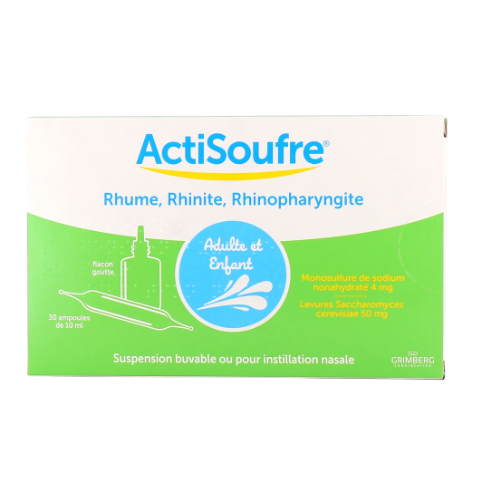 Actisoufre - 30 ampoules