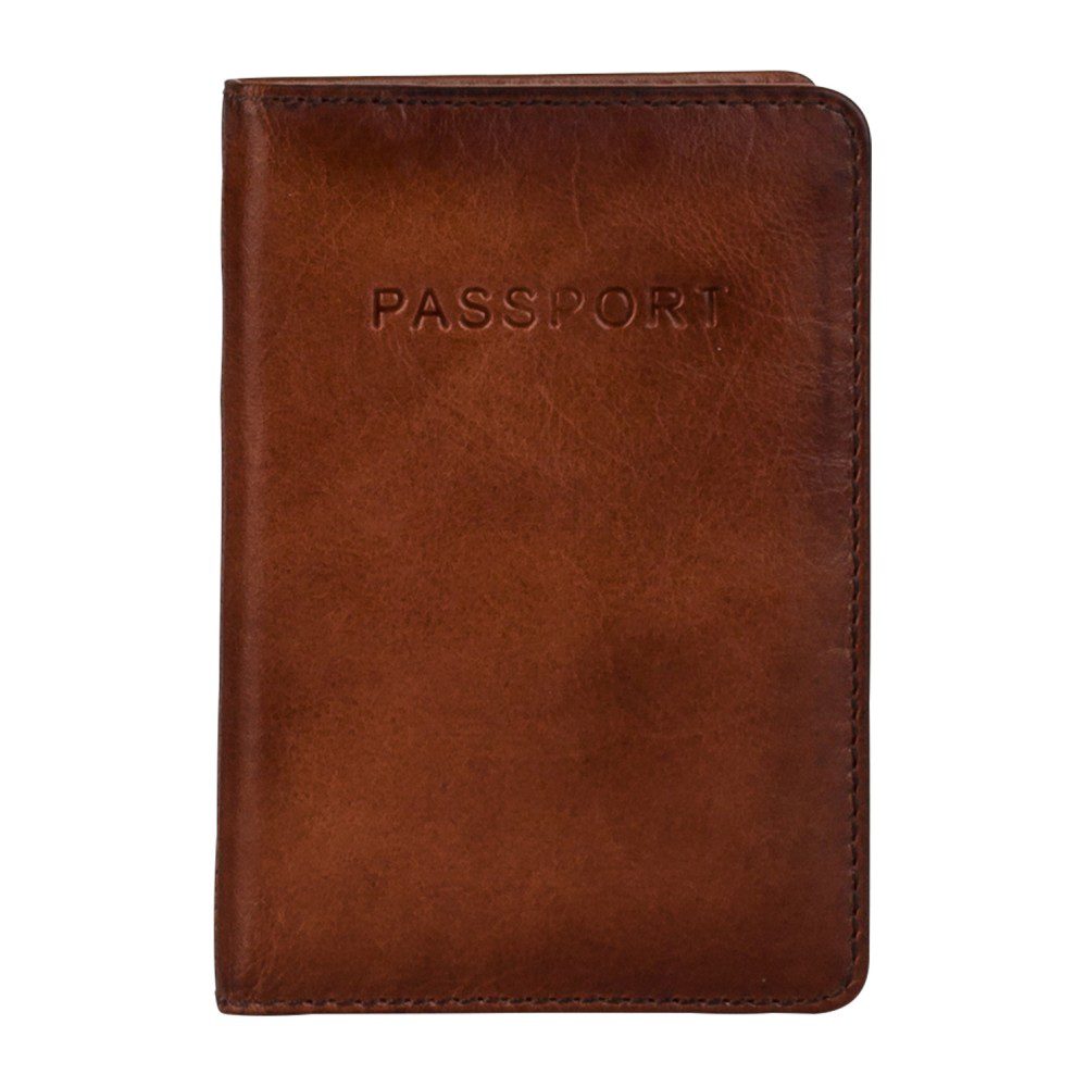 Burkely Noble Nova Passport Cover Cognac