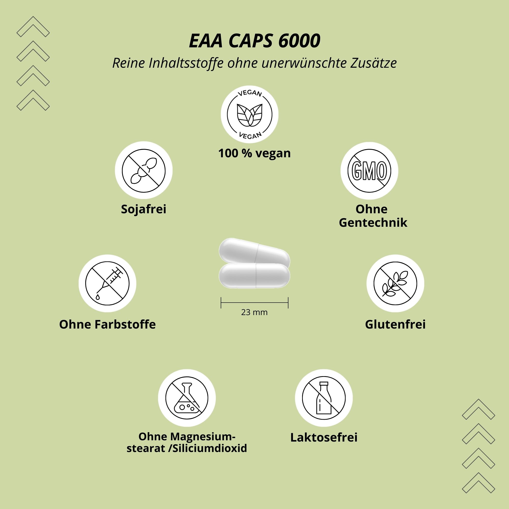 Nutri+ EAA Kapseln - 9 Essentielle Aminosäuren Komplex
