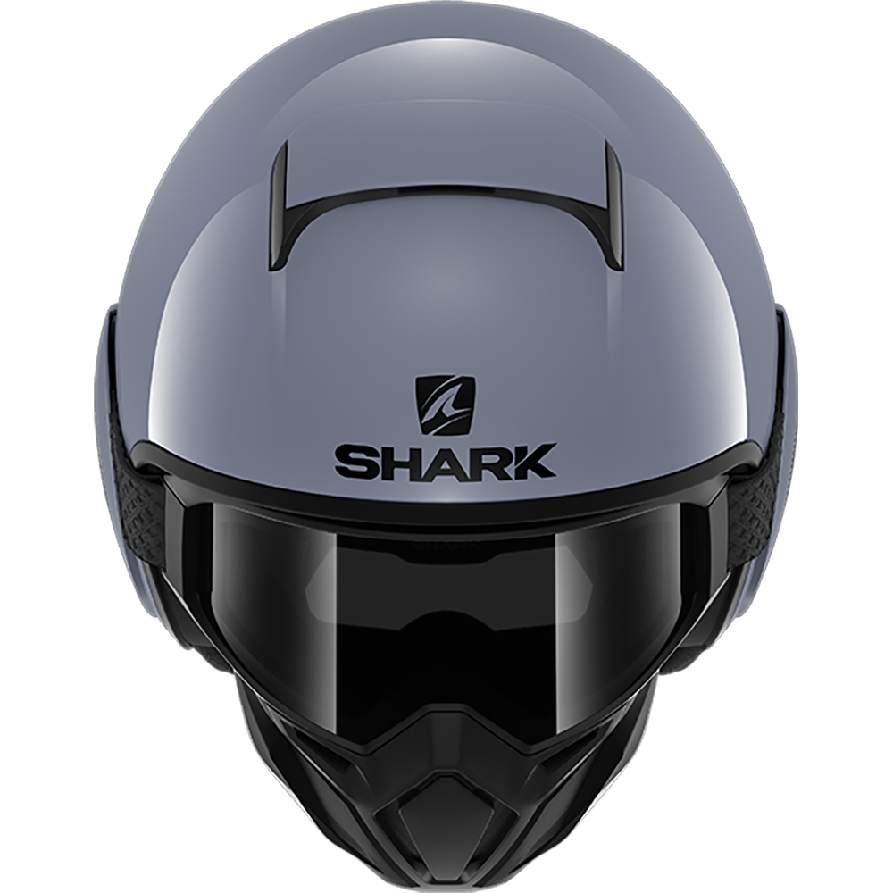 Shark - Casque Street Drak Blank Argent