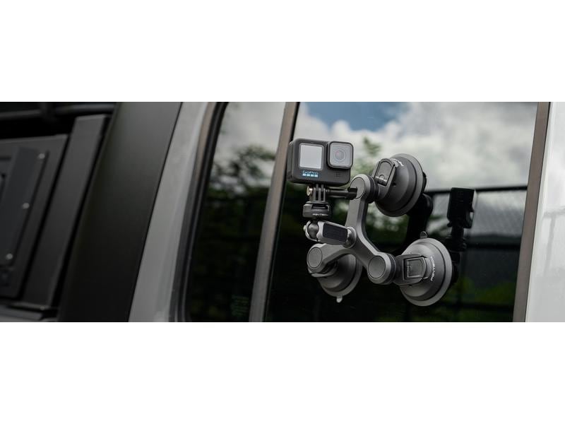 PGYTECH Saugnapfhalterung CapLock Three-arm Dreiarmige Saughalterung mit Schnellverschlussstift