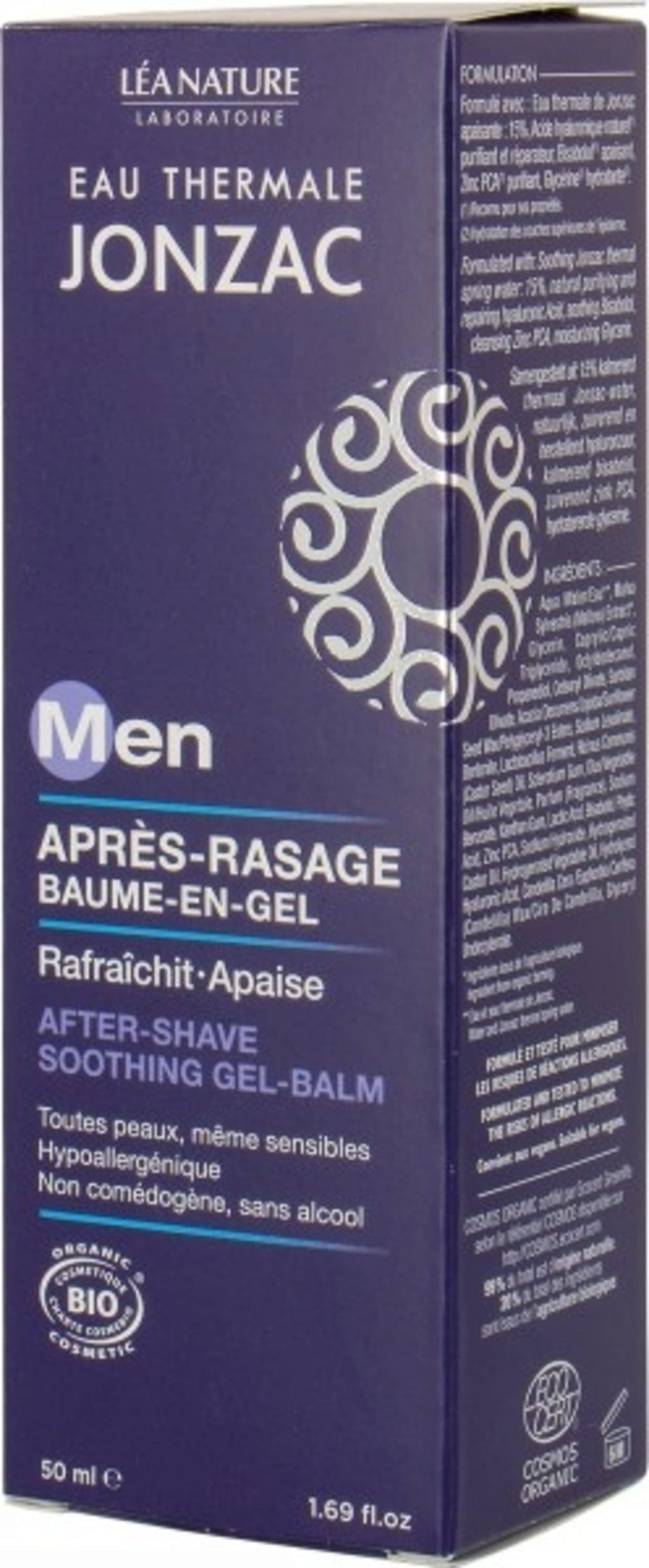 Eau Thermale JONZAC  ForMen After-Shave Soothing Gel-Balm, 50 ml