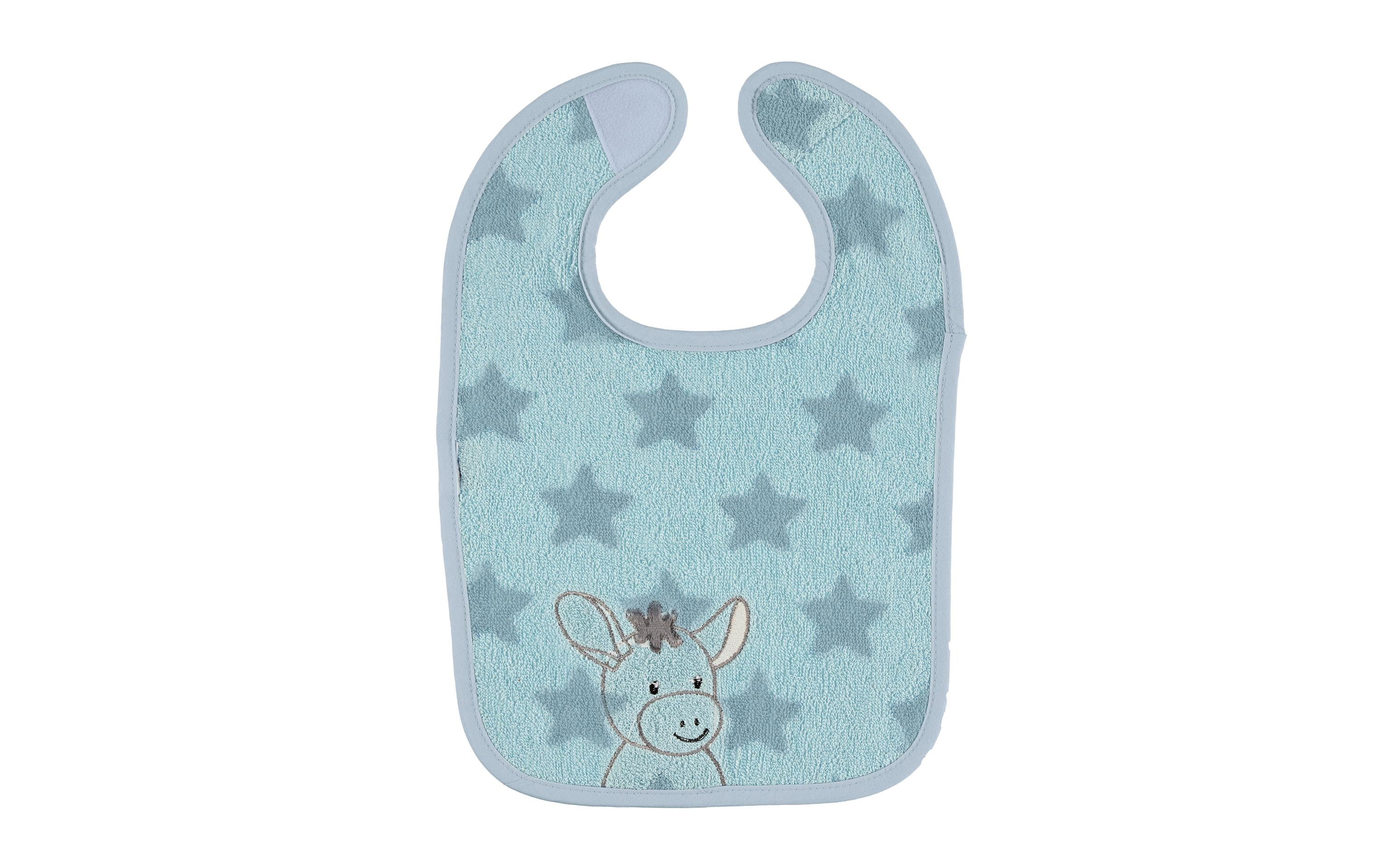 Lätzchen Emmi 38 x 26 cmPraktisches Klettlätzchen mit appliziertem Stickmotiv