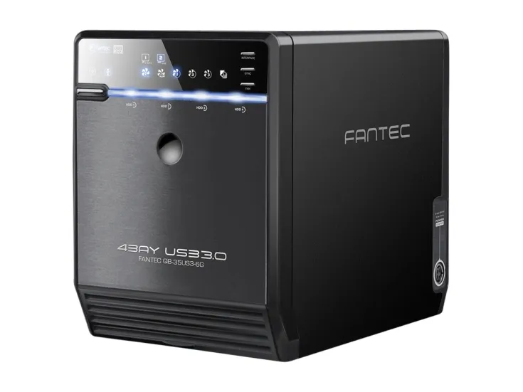 FANTEC QB-35US3-6G - Harddisk-array - 4 bays (SATA-600) - SATA 3Gb/s, USB 3.0 (ekstern)