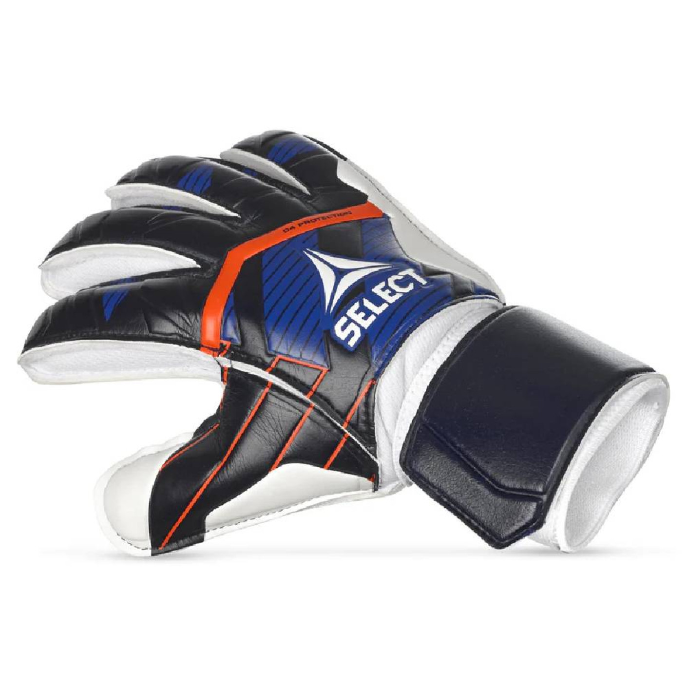 Select 04 Protection Keepershandschoenen Zwart Wit Donkerblauw Oranje