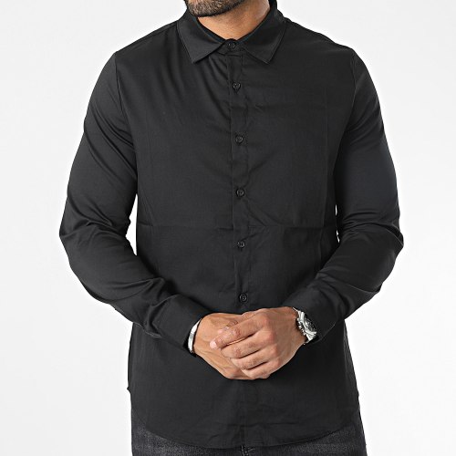 Chemises Manches Longues Noir