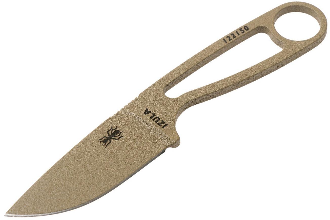 ESEE Izula Dark Earth IZULA-DE-KIT, survivalkit met schede en firesteel