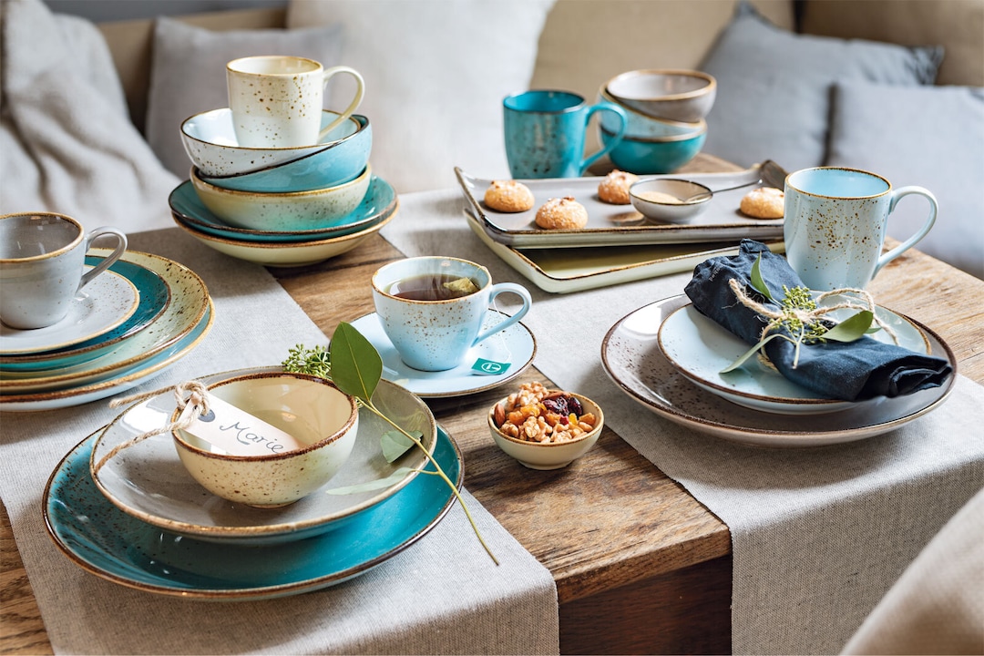 CreaTable Servierteller NATURE COLLECTION balticblau