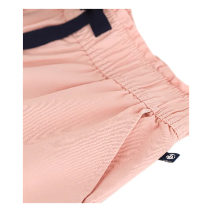 Petit Bateau Jupe-culotte Marissa Coton Lin | Rose poudré