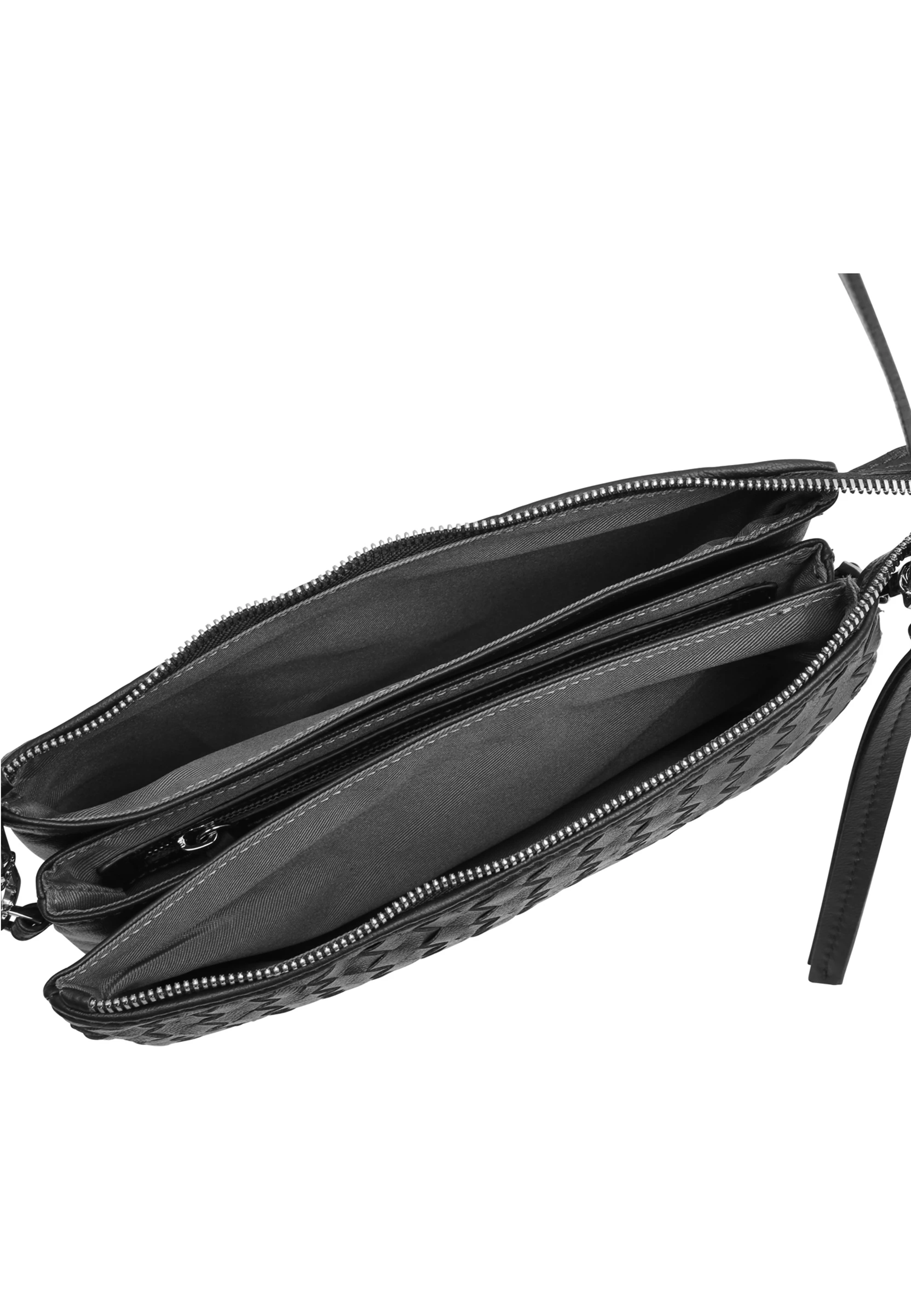 Cross body bag THREEFOLD Leather Piuma Weaving Standard