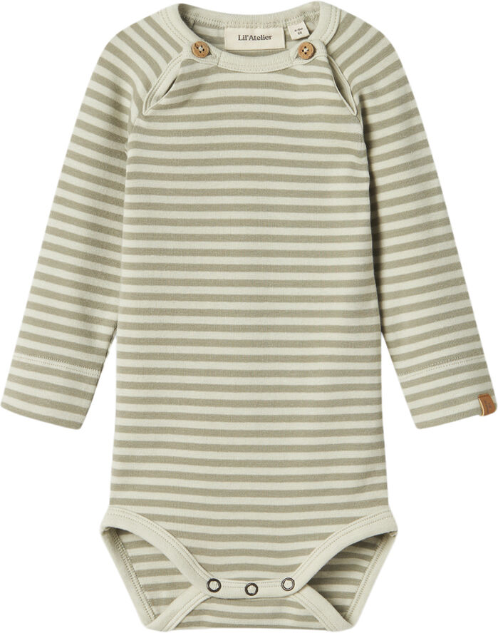 Lil' Atelier NBMGEO ASO LS SLIM BODY LIL Green tint