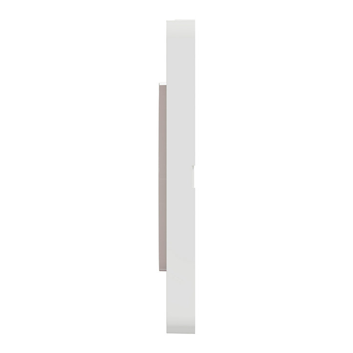 Plaque de finition double Schneider Electric Odace Touch burgundy liseré blanc