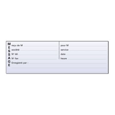 Exacompta - Carnet broché de messages téléphoniques - 50 dupli - 29,7 x 14,8 cm