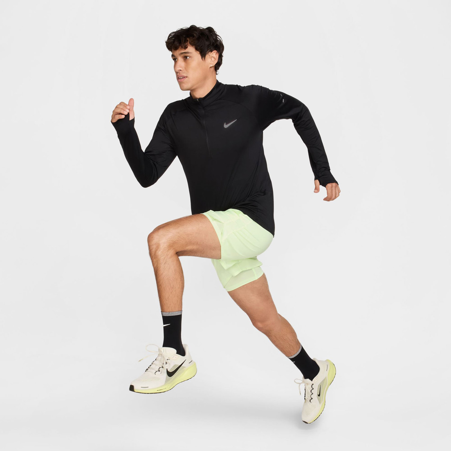 Nike Dri-FIT Stride Longsleeve Half-Zip Heren