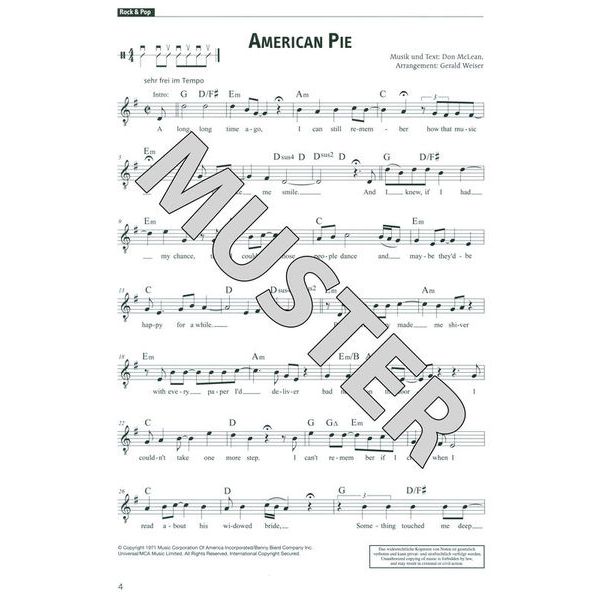 Schott Rock & Pop Gitarren-Songbook