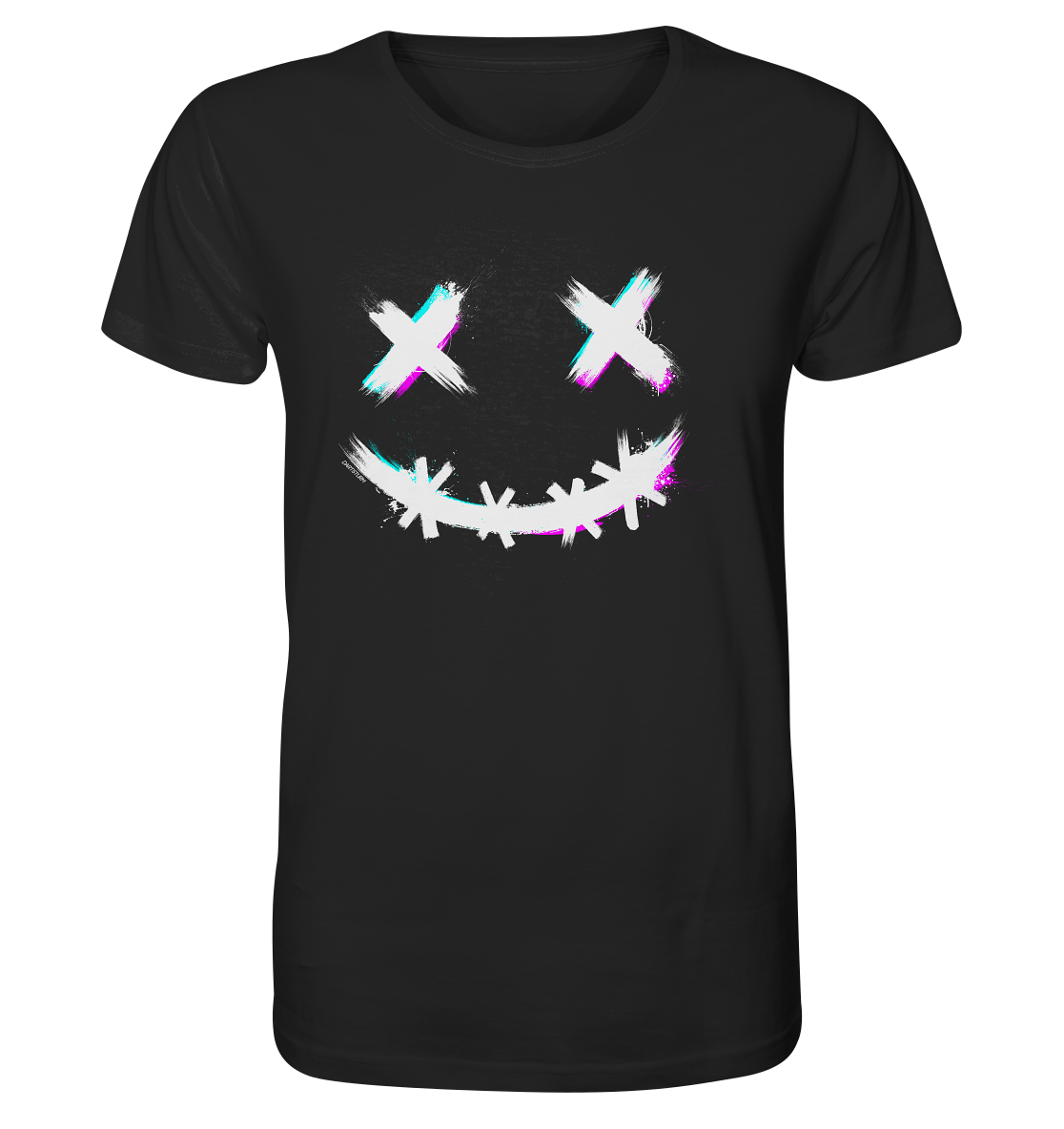 DartSturm - Scary Smile - Weiß - Organic Shirt