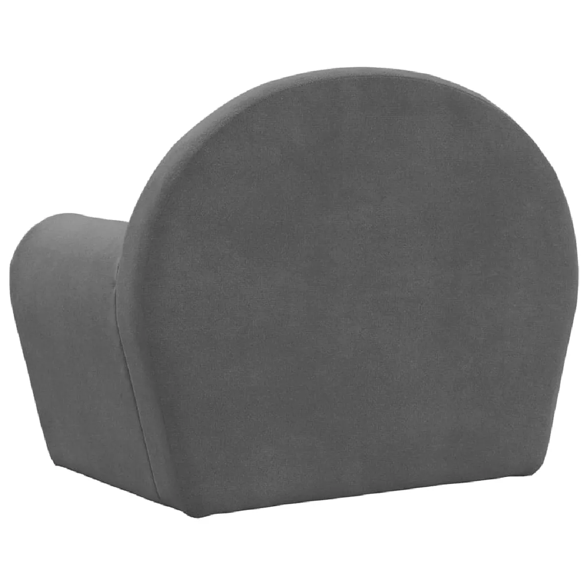 vidaXL Canapé pour enfants anthracite - Peluche douce
