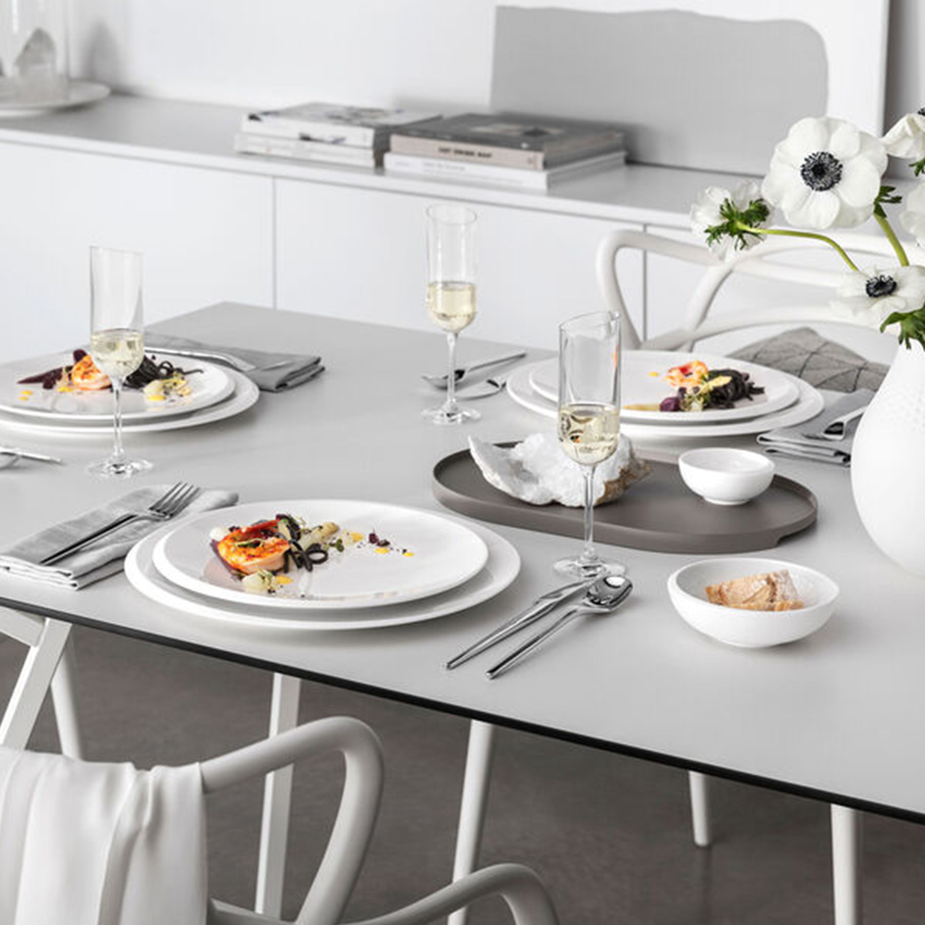 NewMoon Starter set White, Premium Porcelain