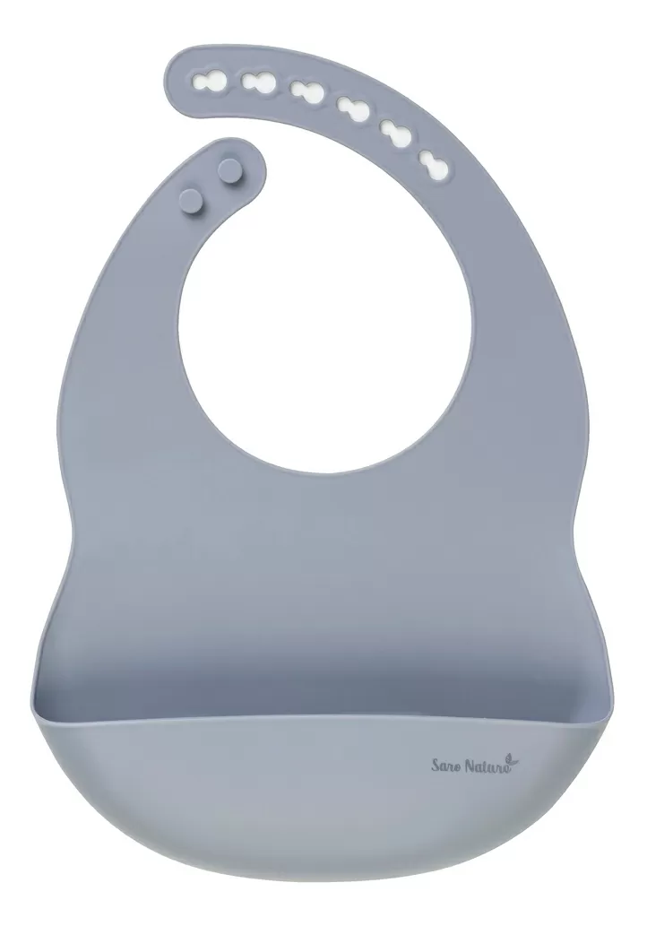 SARO BABY Nordic Silicone Hagesmæk - Blue - 1 stk.