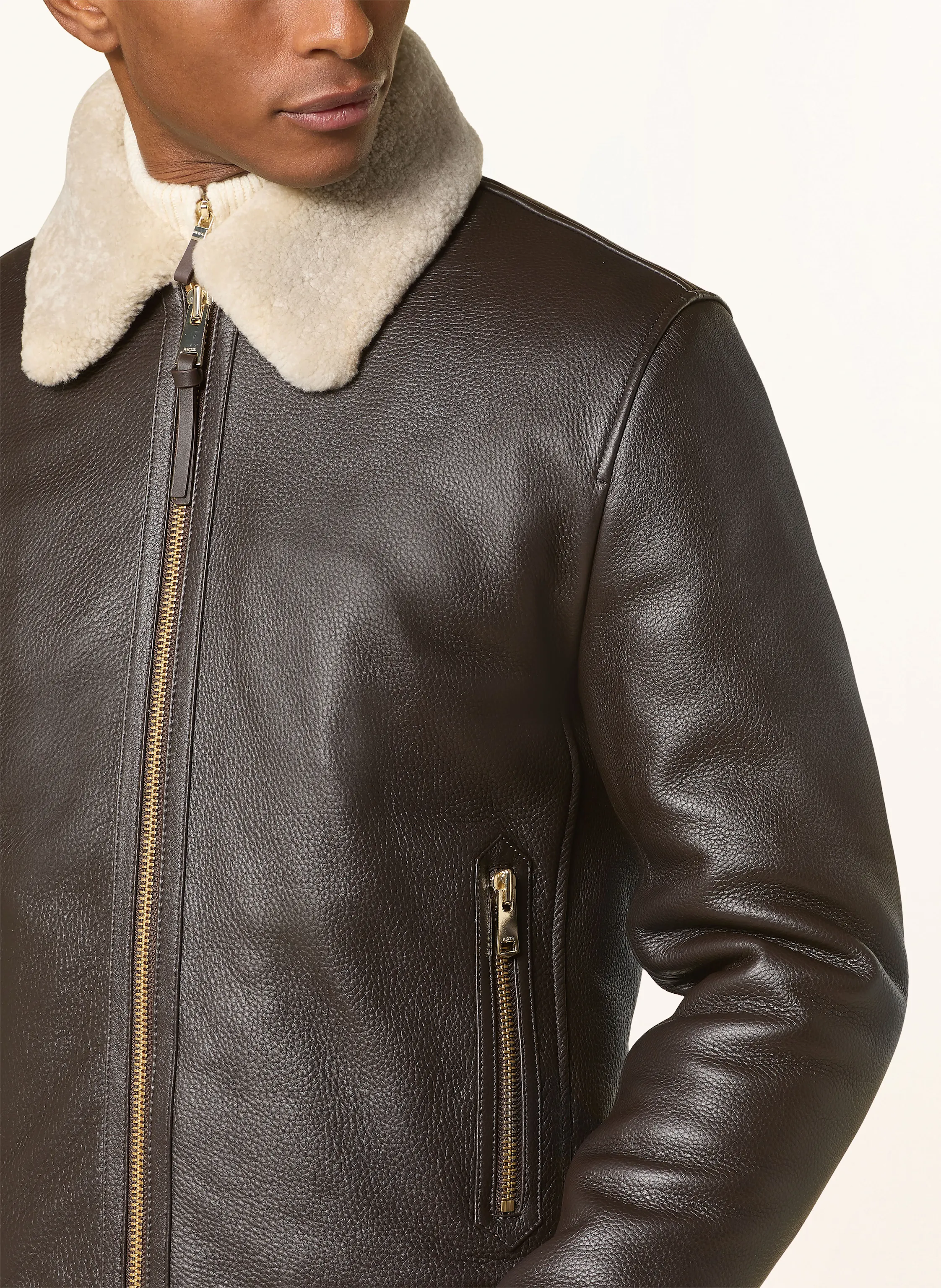 REISS Lederjacke