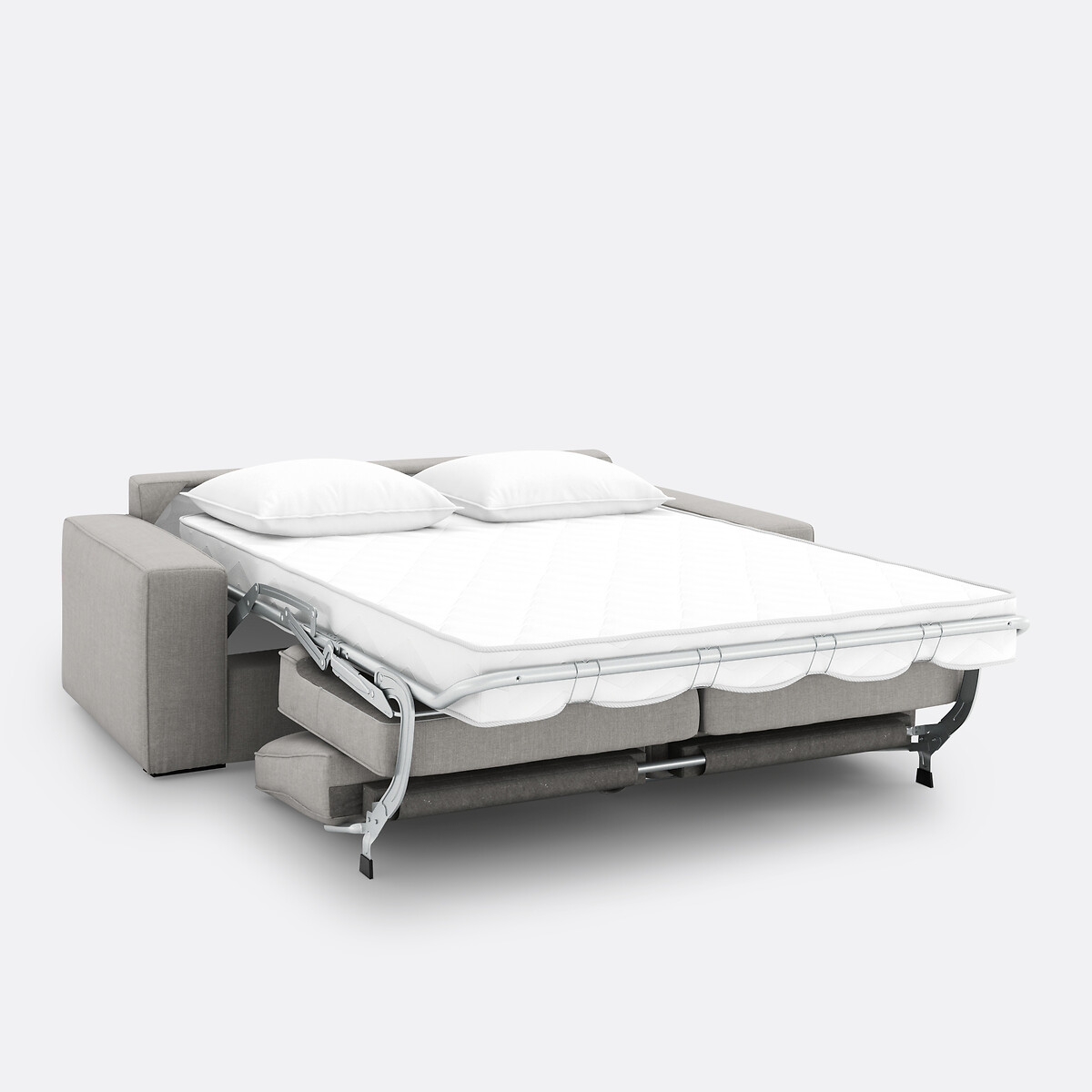 LA REDOUTE INTERIEURS<br>Sofá-cama em algodão/linho, espuma HR premium, Cecilia
