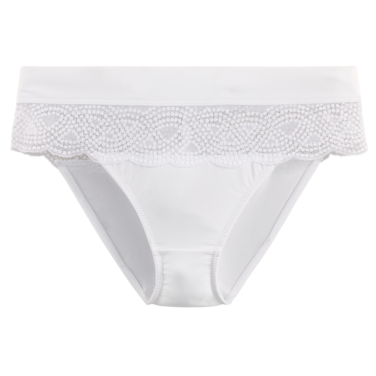 COLEÇÕES LA REDOUTE<br>Vestido de renda e microfibra, Avry