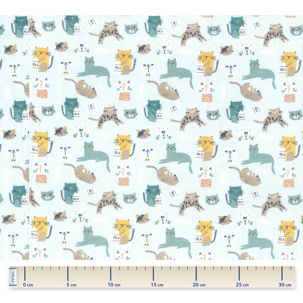 Coupon Tissu 1 M Vie De Chats Ex1092