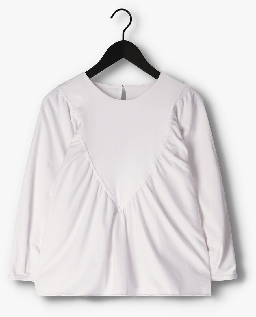 10DAYS witte 10days blouse balloon sleeve blouse