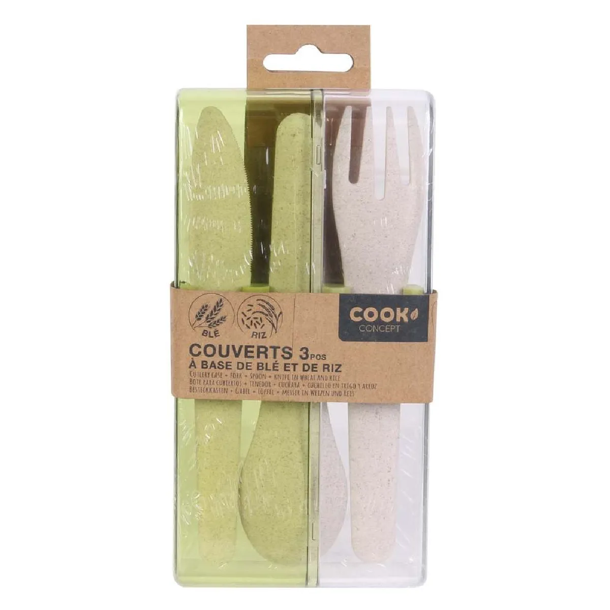 Cook Concept Set de Couverts Éco Vert