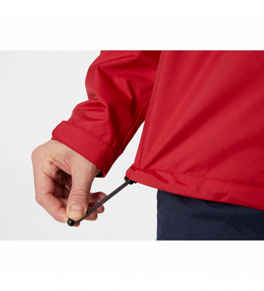 Jaqueta náutica com capuz vermelha Helly Hansen