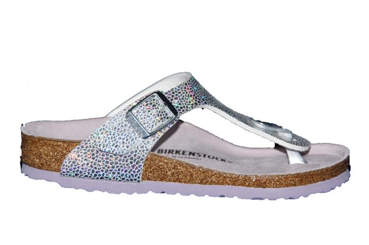 Birkenstock Gizeh Kids BS Disco Ball Silver / Lavender