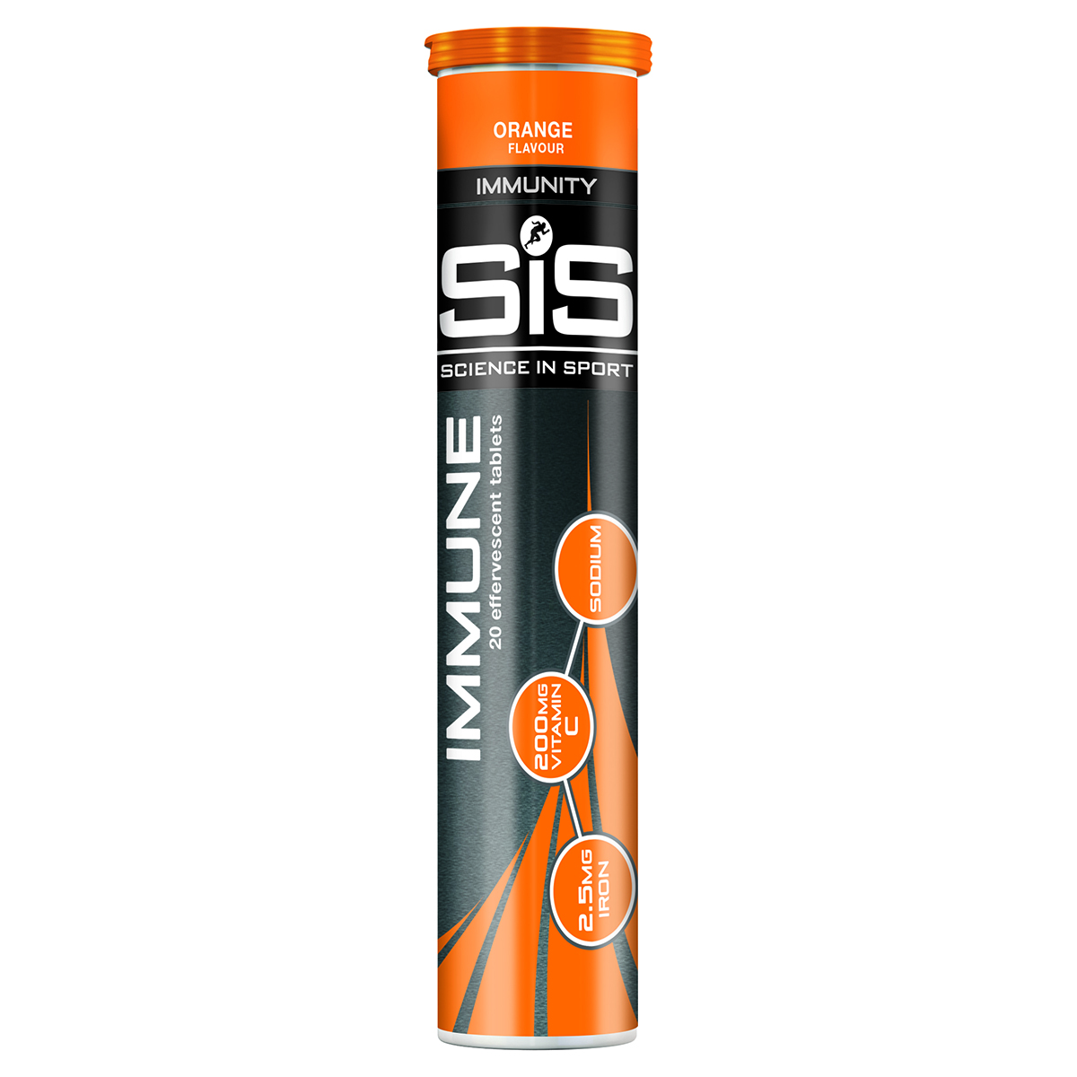SIS GO Immune brusetabletter appelsin - 20 stk