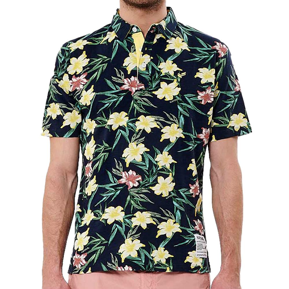 Kaporal Polo à Fleurs Marine Homme Kaporal Nevere