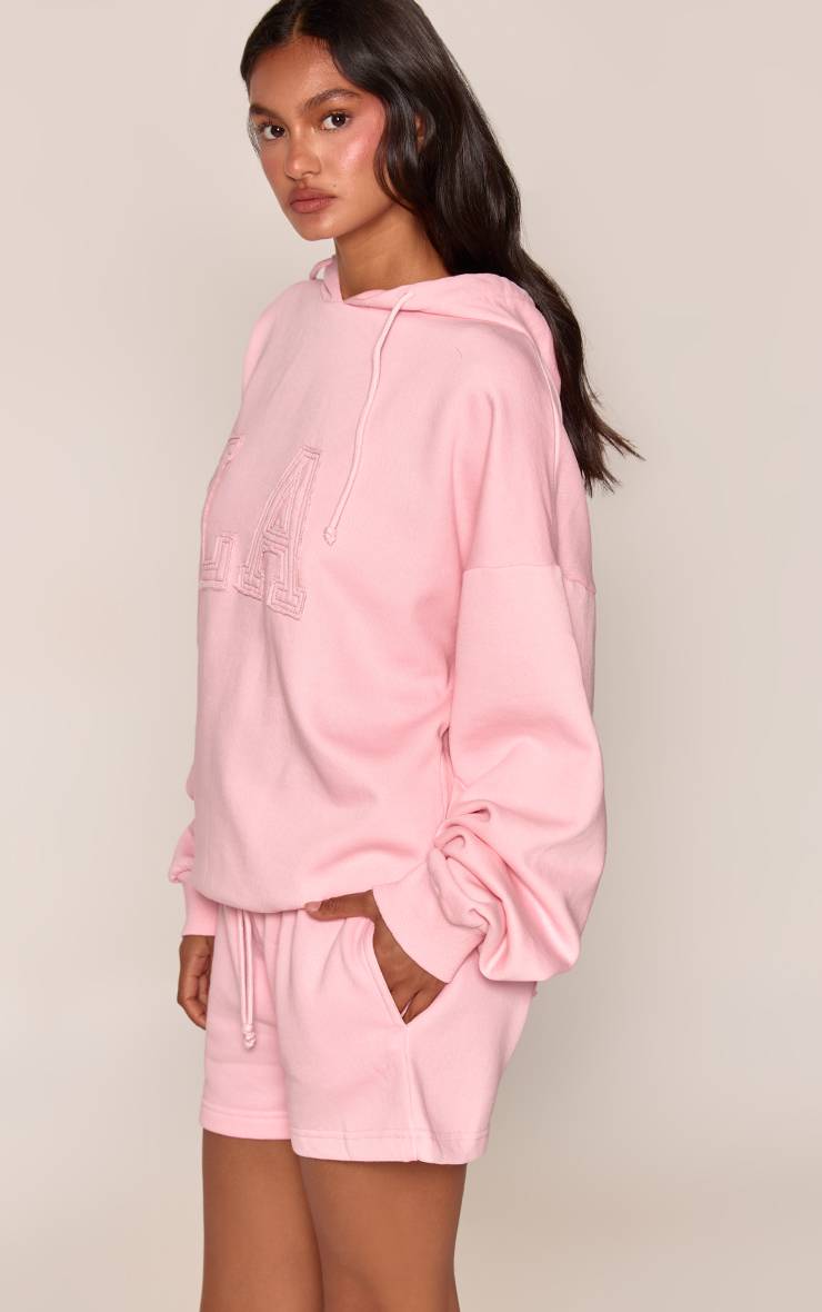 Rose Short En Molleton Avec Appliqué LA