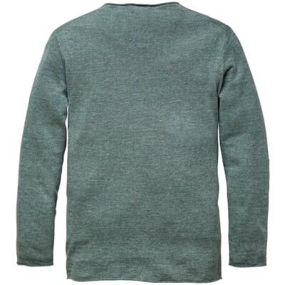 Herren-Strickpulli, Grünmelange