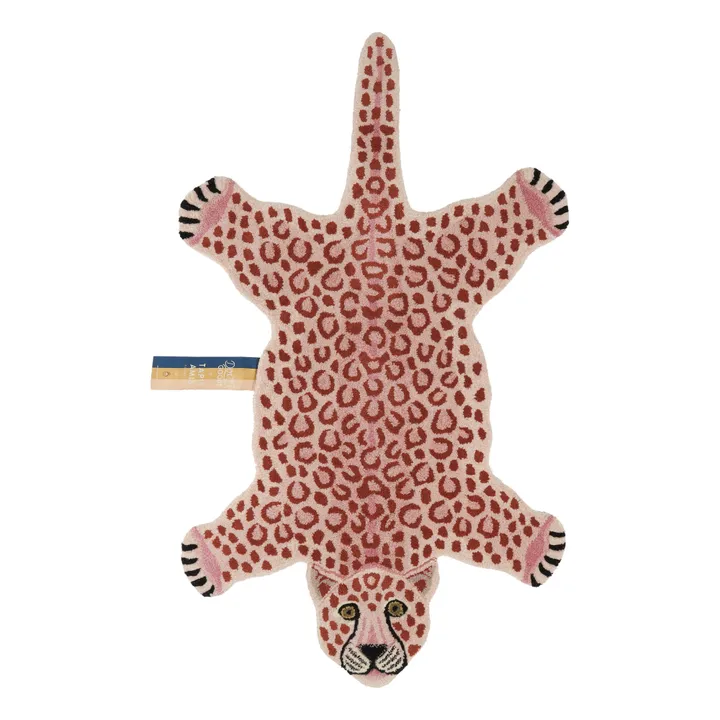 Doing Goods Tapis léopard en laine | Rose