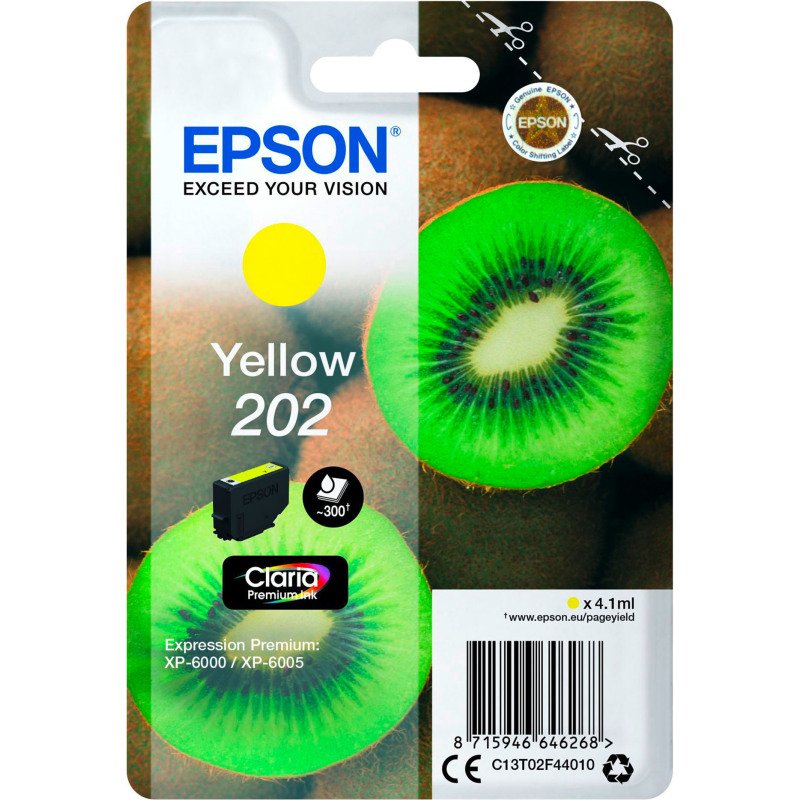 Epson 202 cartouche couleurs séparées pour imprimante jet d'encre