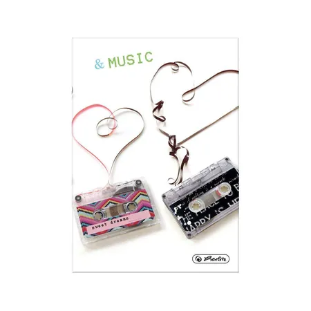 Herlitz Kladde Music DIN A5, 96 Blatt, blanko, 70gm²