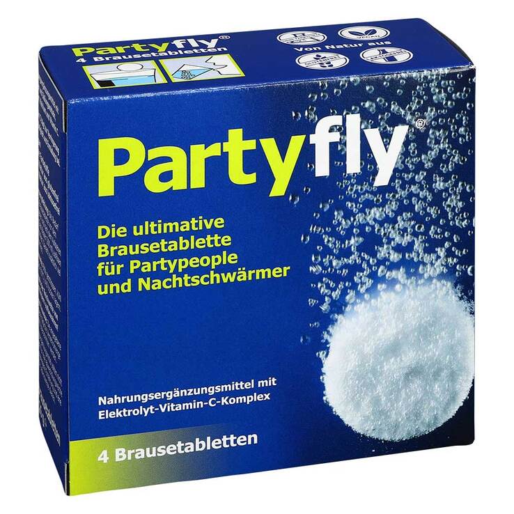 Partyfly Brausetabletten, 4 St