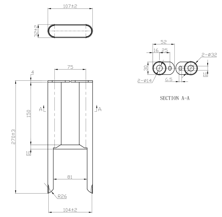 Eastbrook Imperia voetsteuntjes voor 3 koloms radiator wit glans