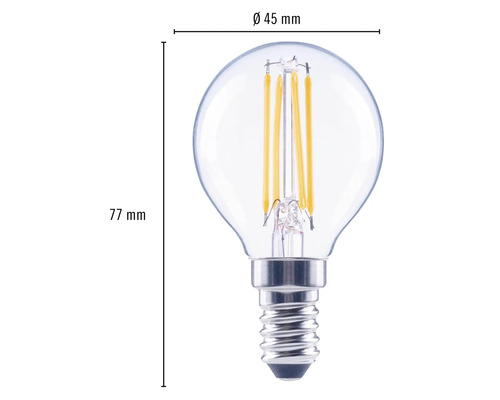 FLAIR LED druppellamp dimbaar G45 E14/4W(40W) 470 lm 2700 K warm wit helder