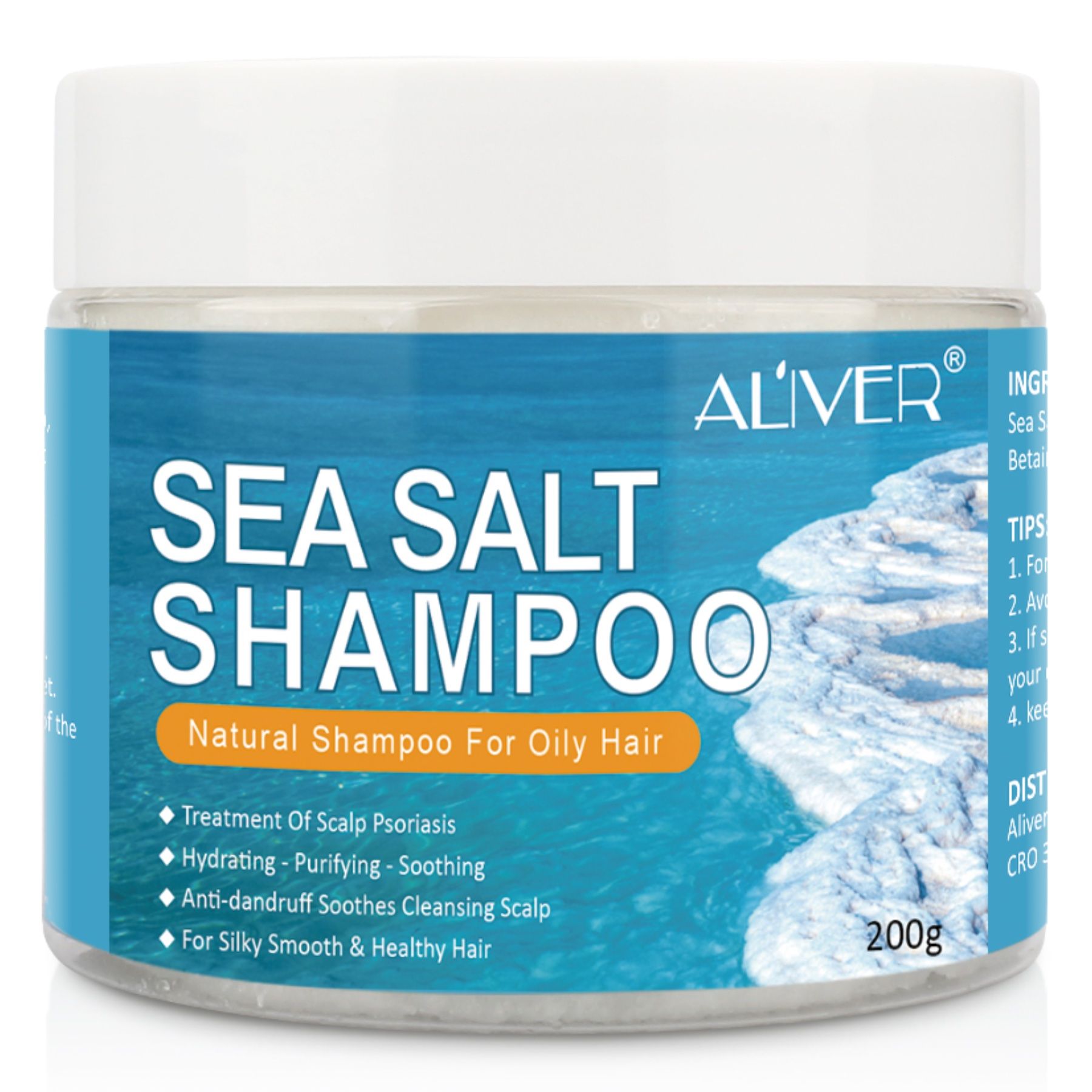 ALIVER Haarshampoo Totes Meer Salz