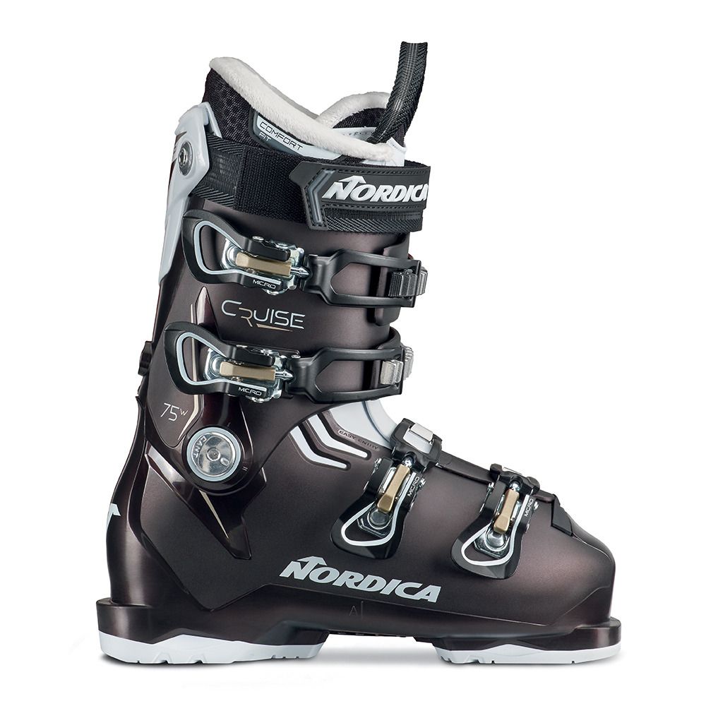 Nordica THE CRUISE 75 W - Chaussures ski Femme perle noir/blanc/or