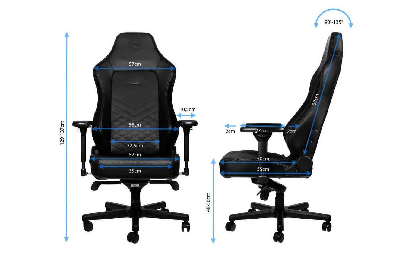 Gaming-Stuhl HERO Schwarz<br>Ergonomischer Gaming-Stuhl