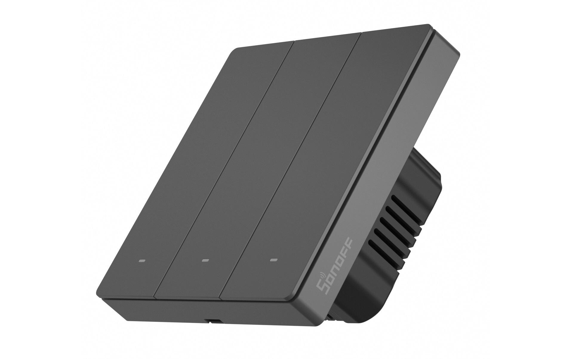 WiFi-Lichtschalter M5-3C-86, 3-fach, 230 V, 6AIntelligenter 3-Kanal Wandschalter für die lokale Steuerung