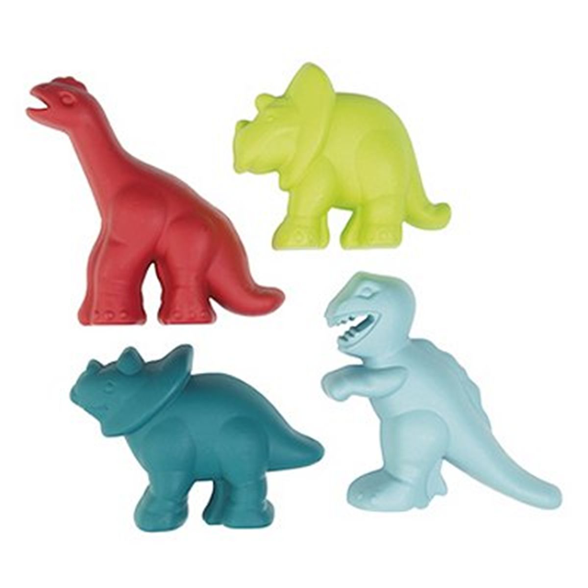 4 moules de plage Dinosaures
