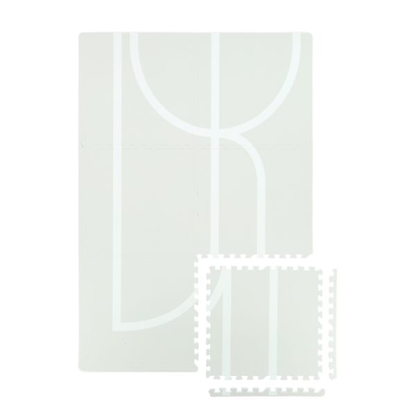 Puck Playmat Lines - Green Sandy