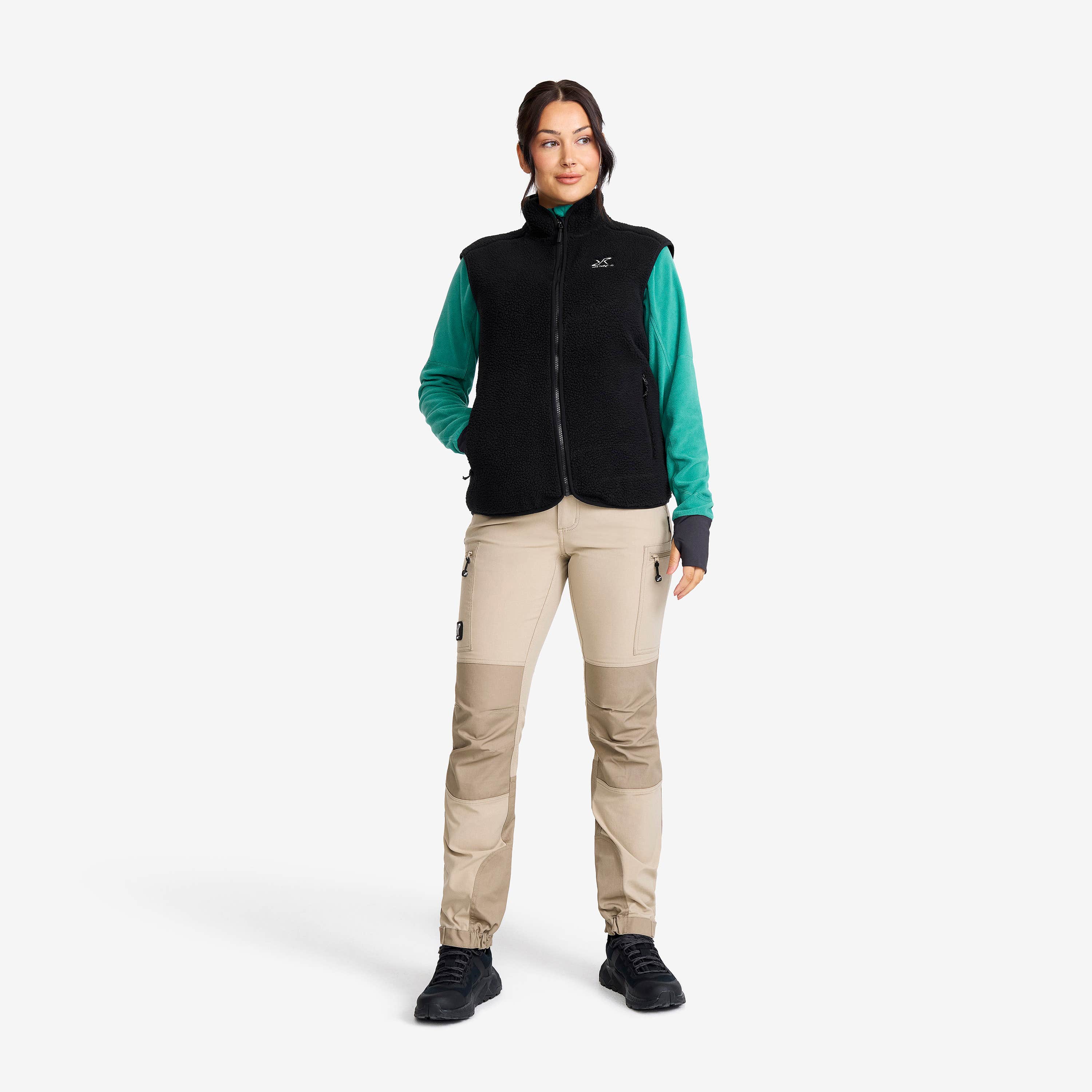 Canyon Full-zip Pile Fleece Vest Dame Black