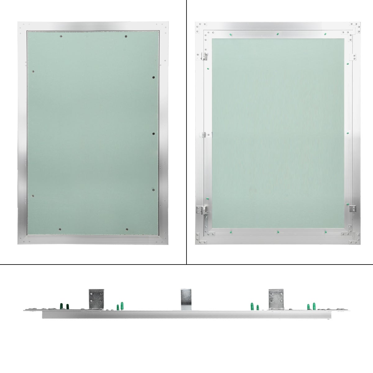 ECD Duitsland Toegangspaneel/Toegangsdeur met gipsplaatinzetstuk 400x600mm, 12,5mm gipsplaat, Aluminium frame, Toegangsdeur/Onderhoudsluik/Reinigingsluik/Toegangsopening, Geschikt voor vochtige ruimtes, Gipsplaatconstructie