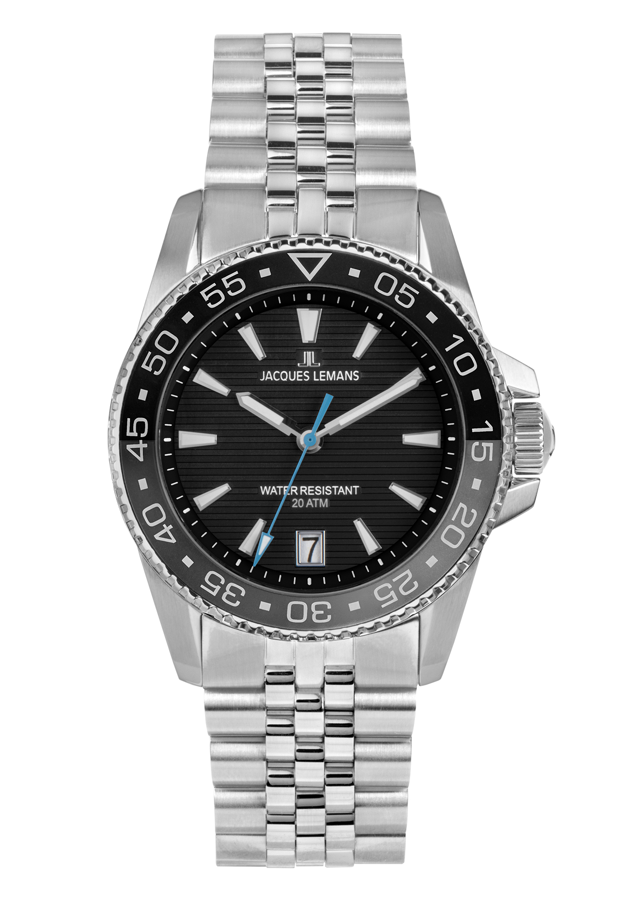 Jacques Lemans Liverpool Diver Herrenuhr schwarz 1-2205H